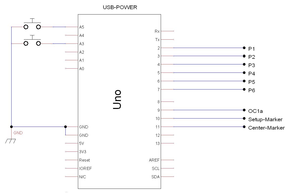 Image shows Schematic Diagram of Uno Phase Shift PWM project...